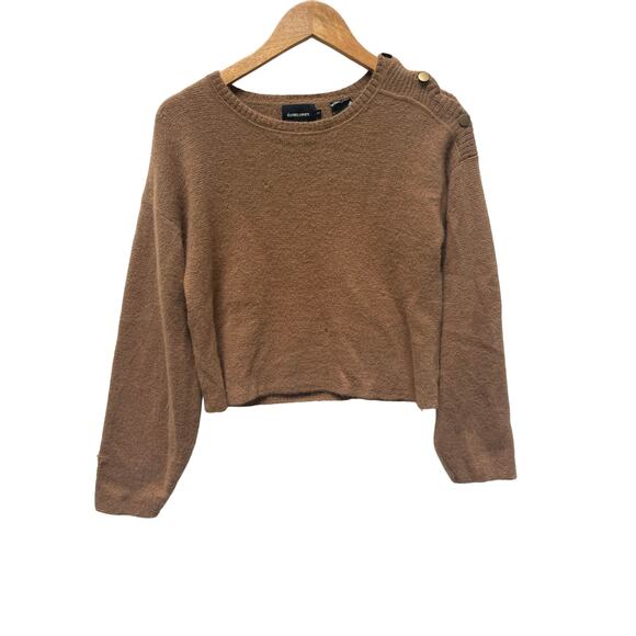 Rachel Comey wool Blend Cropped Sweater Size S in Rustic Brown - Picture 1 of 11